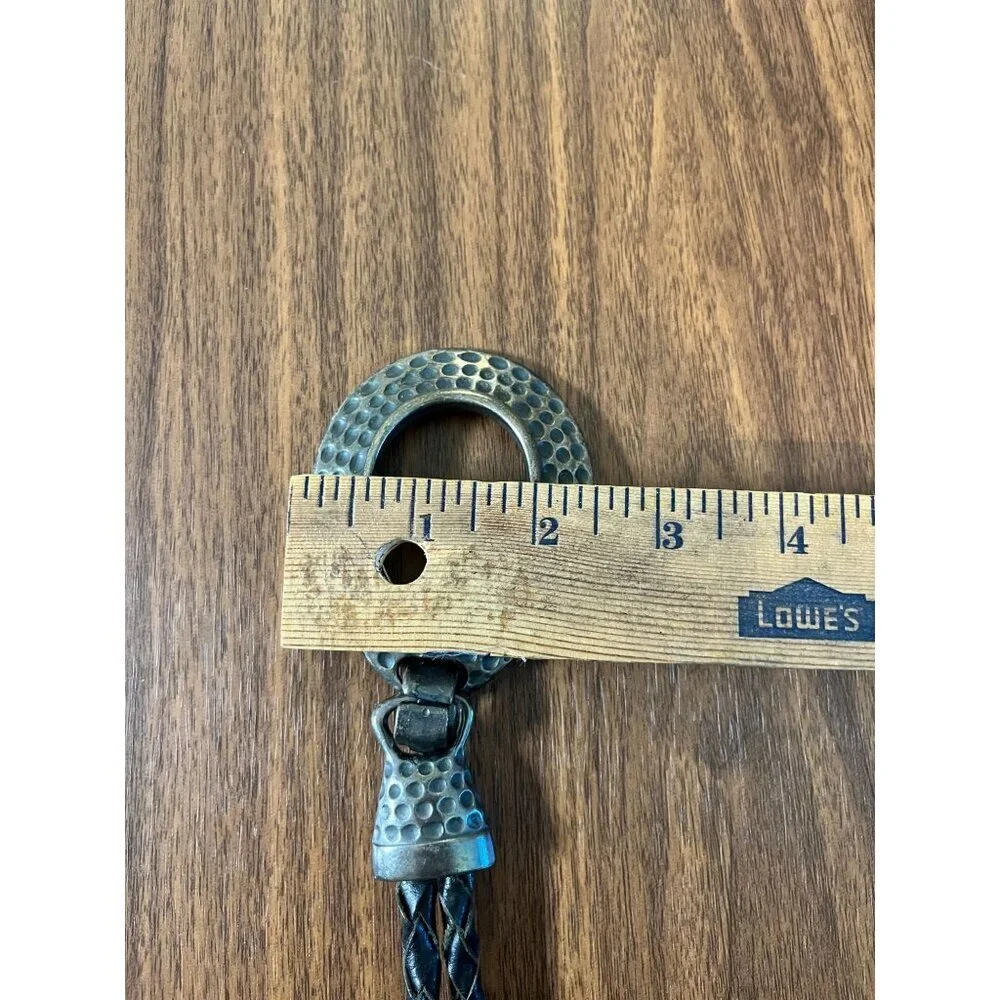 Western Hammered Metal Loop Belt 53